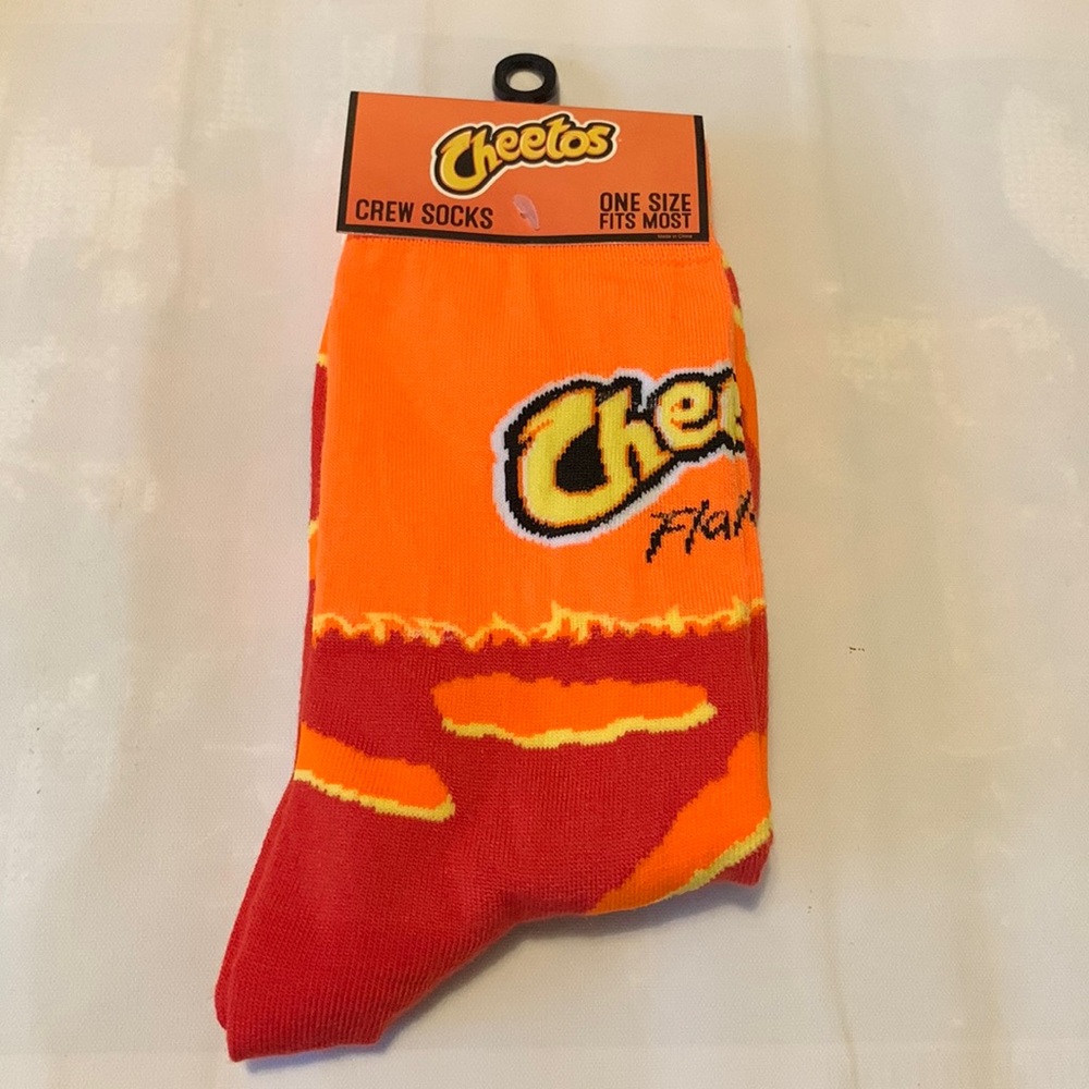 Cheetos Flamin’ Hot Crew Socks NWT
